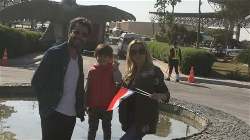 رزان مغربي مع أسرتها