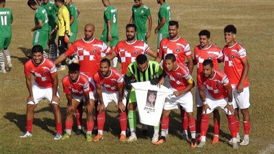 لاعبو صيد المحلة يدعمون الطفل مصطفي قبل مباراة منوف| صور