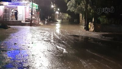 رعد وبرق وأمطار غزيرة.. شاهد شوارع الغربية تغرق تحت مياه الأمطار 