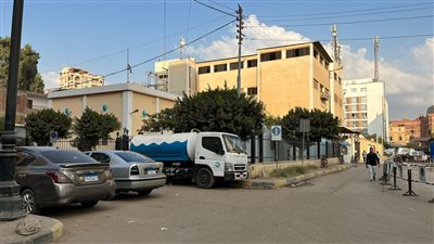 تمركز سيارات شفط المياه لمواجهة الأمطار المتوقعة في المنوفية