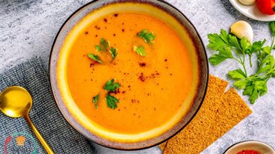 شوربة العدس جه وقتها في الطقس المتقلب لتقوية مناعة أفراد الأسرة