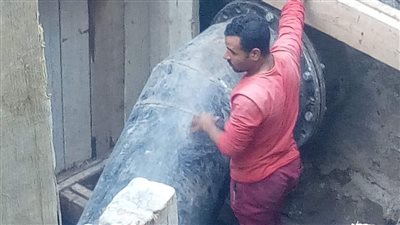 تركيب خط مياه جديد في إمبابة