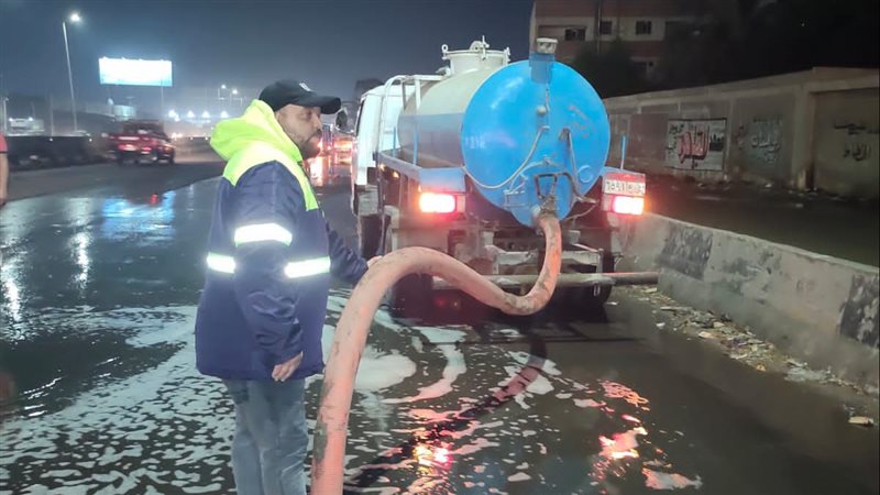 رفع اثار الامطار
