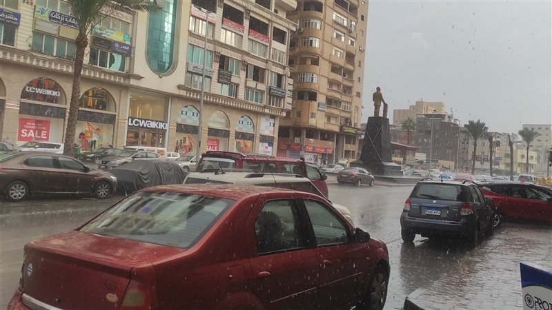 امطار غزيرة علي دمياط