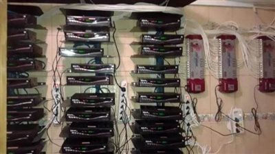 ضبط شبكة بث فضائي بدون ترخيص في كفر الشيخ 