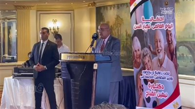 جمال عبيد: السيسي يهتم ويدعم كبار السن| فيديو وصور