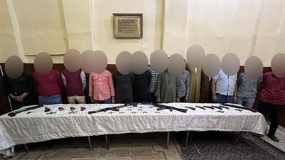 حملة أمنية بأسيوط تضبط 26 قطعة سلاح نارى و19 قضية مخدرات 