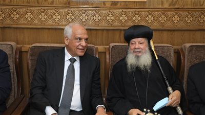 محافظ الجيزة يزور مطرانية الأقباط الأرثوذوكس بطموه بأبو النمرس|صور