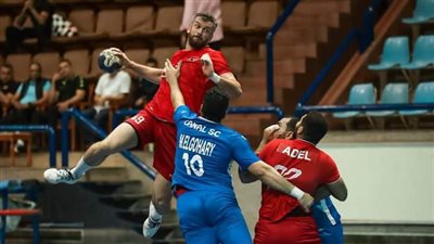 رجال يد الأهلي يفوز على القناة بالدوري 