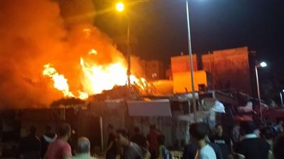 أخبار الحوادث اليوم | اللقطات الأولى لحريق سوق بورفؤاد.. وزحام مروري أعلى محور 26 يوليو