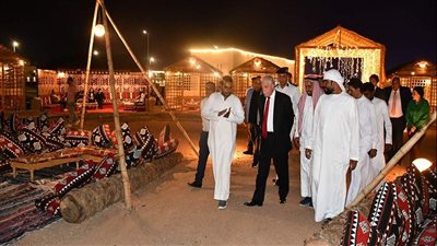 محافظ جنوب سيناء يفتتح القرية البدوية بالمنطقة الخضراء بشرم استعدادا لمؤتمر المناخ 