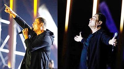 ربنا يديم المحبة.. عمرو دياب يزلزل سفح الأهرامات في حفل 