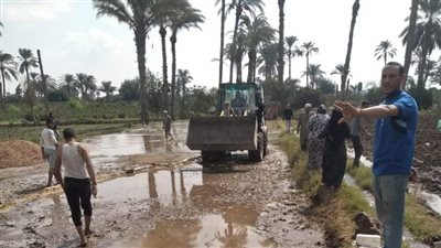 محلي سمالوط بالمنيا يزيل 19 حالة تعد على أملاك الدولة