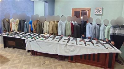 حملة أمنية بأسيوط تضبط 24 قطعة سلاح ناري و6 قضايا مخدرات 