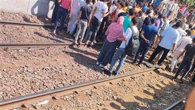 مصرع شخص صدمه قطار بالقليوبية 
