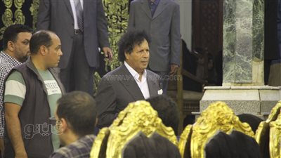 مفيد شهاب وقذاف الدم وأشرف زكي في عزاء فريد الديب | فيديو وصور