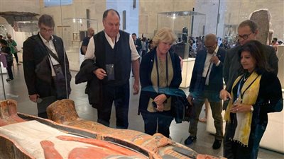 وفد من البرلمان الألماني يزور المتحف القومي للحضارة المصرية