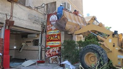 إزالة 21 مطعما ومنشأة مخالفة في 6 أكتوبر