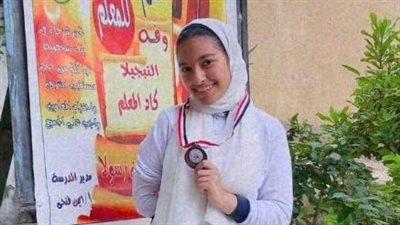 طالبة من ذوي الهمم بالقليوبية تفوز بالمركز الثالث في بطولة الجمهورية لتنس الطاولة