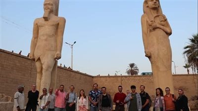 جامعة سوهاج تنظم رحلة سياحية لوفد بحثي هولندي| صور