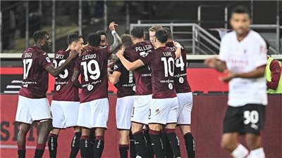 تورينو يفوز على ميلان 1/2 في الدوري الإيطالي 
