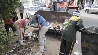رفع 420 طن قمامة في حملات مكبرة بالجيزة