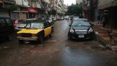 سقوط أمطار خفيفة على مناطق متفرقة بالإسكندرية | صور