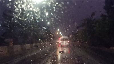 تساقط أمطار غزيرة على محافظة الدقهلية