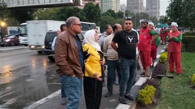 نائب محافظ القاهرة للمنطقة الجنوبية تتابع رفع تراكمات الأمطار