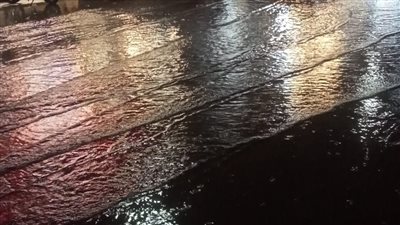 سقوط أمطار غزيرة على مناطق غرب الإسكندرية | صور