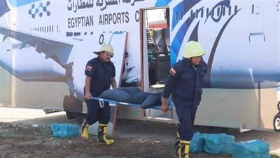 تجربة طوارئ متسعة النطاق بمطار بورسعيد|صور