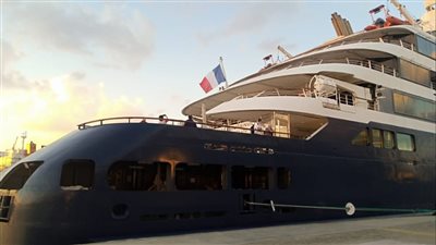 الإسكندرية تستقبل السفينة الفرنسية Le Bougainville وعلى متنها 274 سائحا