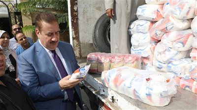 محافظ المنوفية: ضخ 170 طن أرز بجميع المنافذ والأسواق