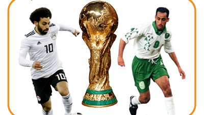 ترتيب هدافي المنتخبات العربية في تاريخ كأس العالم|إنفوجراف 