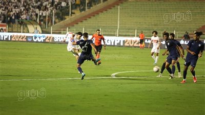 الزمالك يتقدم على إنبي بهدف نظيف في الشوط الأول | صور
