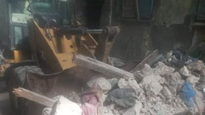 انهيار جزئي لعقار بمنطقة اللبان في الإسكندرية | صور 