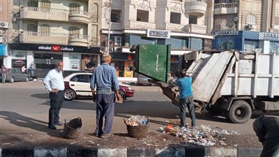 رفع 325 طن قمامة وأتربة من شوارع وميادين الدقهلية