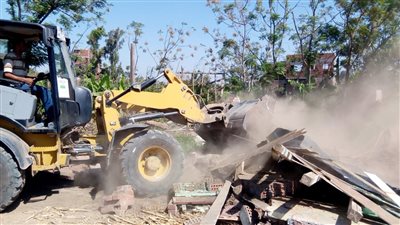 إزالة 700 حالة تعد على أملاك الدولة والأراضي الزراعية بالمنوفية