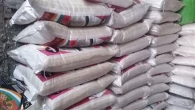 ضبط 8 أطنان أرز أبيض بمخزن غير مرخص في الجيزة