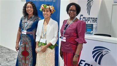 توافد ضيوف قمة المناخ على جناح مصر للطيران بالمنطقة الزرقاء بشرم الشيخ