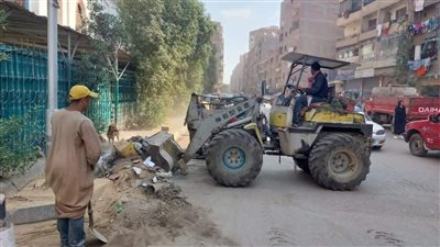 إزالة 187 طنا من القمامة.. ورفع 25 سيارة متهالكة بالجيزة | صور