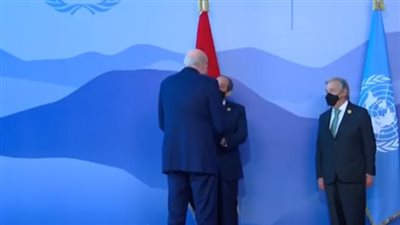 السيسي وجوتيريش يستقبلان رئيس الوزراء اللبناني | فيديو 