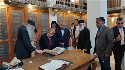 السيدة الأولى لجمهورية قبرص تزور منطقة سانت كاترين