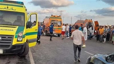 إصابة شخصين في انقلاب سيارة ملاكي بطنطا