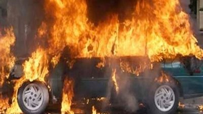 النيابة تعاين مكان حريق سيارة ملاكي أمام نادي القضاة بالدقي 