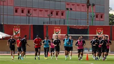 شاهد.. لقطات من مران الأهلى اليوم