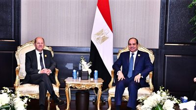 قمة مصرية ألمانية في شرم الشيخ.. السيسي وشولتز يبحثان تعزيز التعاون في كافة المجالات.. وزيادة الاستثمارات الألمانية في مصر “الأبرز” 
