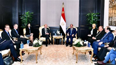  شاهد.. رسائل الرئيس السيسي اليوم للمستشار الألماني شولتز