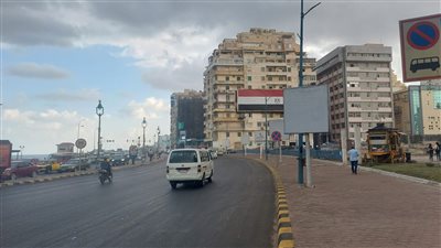 هطول أمطار غزيرة على مناطق متفرقة من الإسكندرية 