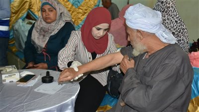 جامعة مدينة السادات تطلق قافلة طبية مجانية بقرية كفر سنجلف الجديدة